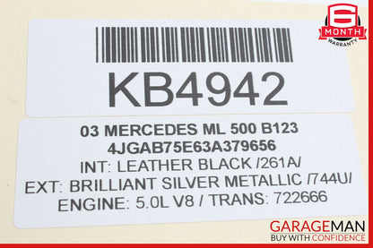 98-05 Mercedes W163 ML500 Front Right or Left Seat Headrest Head Rest OEM