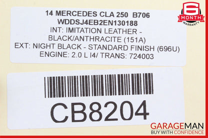 14-18 Mercedes W117 CLA250 CLA180 Front Right Side Exterior Door Handle Assy