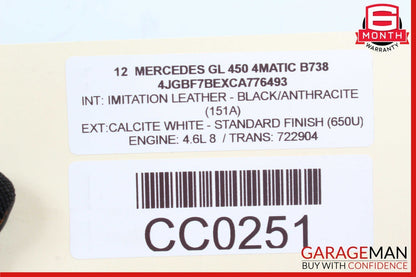 06-13 Mercedes X164 GL450 GL550 R350 Gas Throttle Accelerator Pedal Sensor Assy