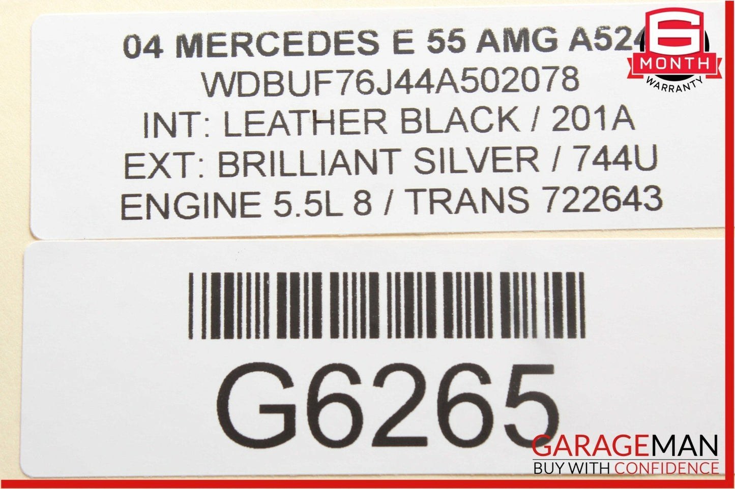 03-06 Mercedes W211 E55 AMG Front Right Seat Belt Seatbelt Retractor Assembly