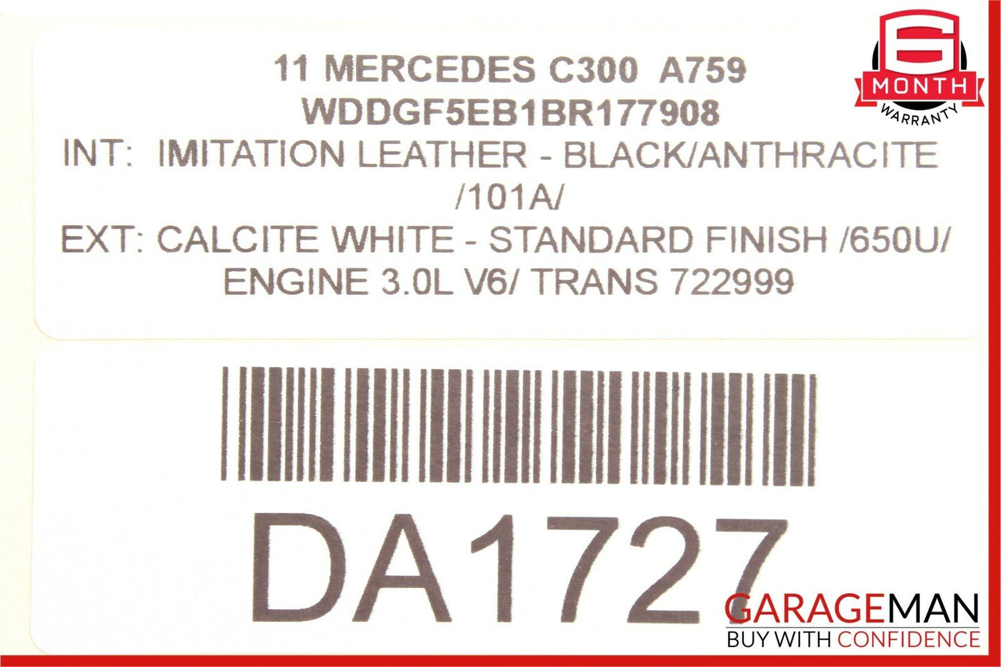08-14 Mercedes W204 C300 C250 Rear Left Side Door Control Module Unit