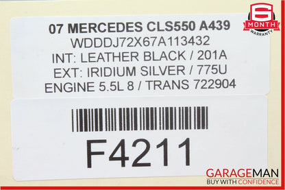 06-11 Mercedes W219 CLS550 Rear Right Passenger Door Window Regulator Motor OEM