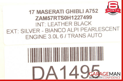 14-17 Maserati Ghibli Front Left Driver Side Exterior Door Handle Assembly OEM