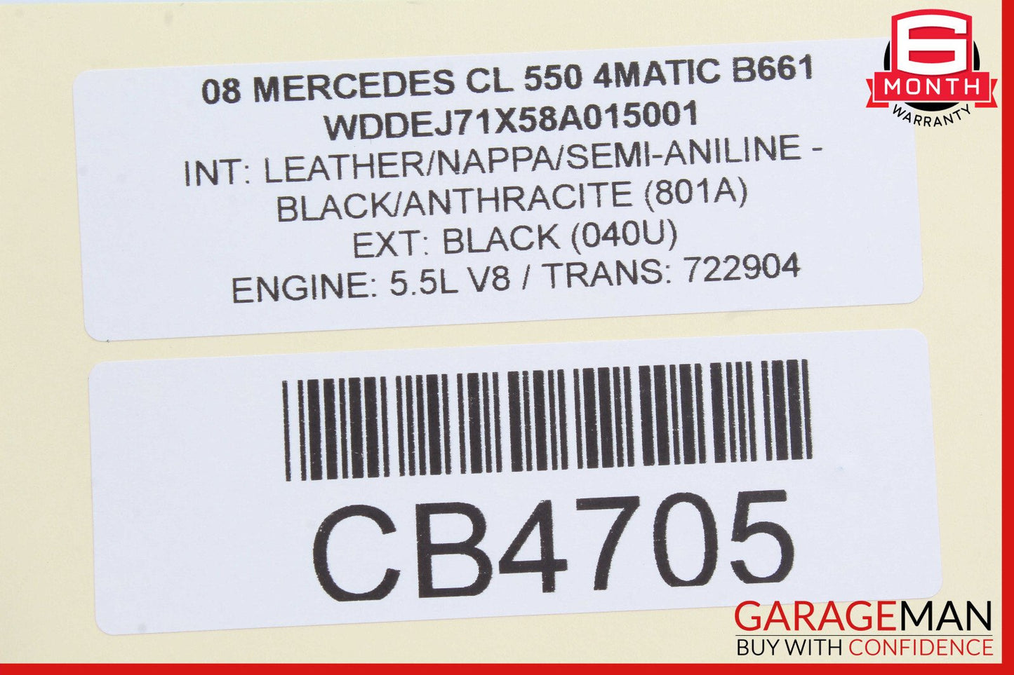 07-14 Mercedes W216 CL550 Front Left Side Door Window Regulator Motor Unit
