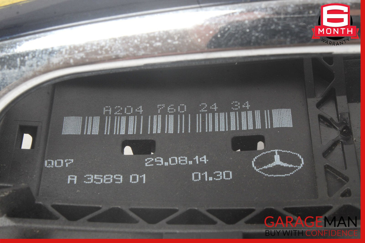 10-17 Mercedes W212 E350 Rear Right Keyless Go Exterior Door Handle OEM
