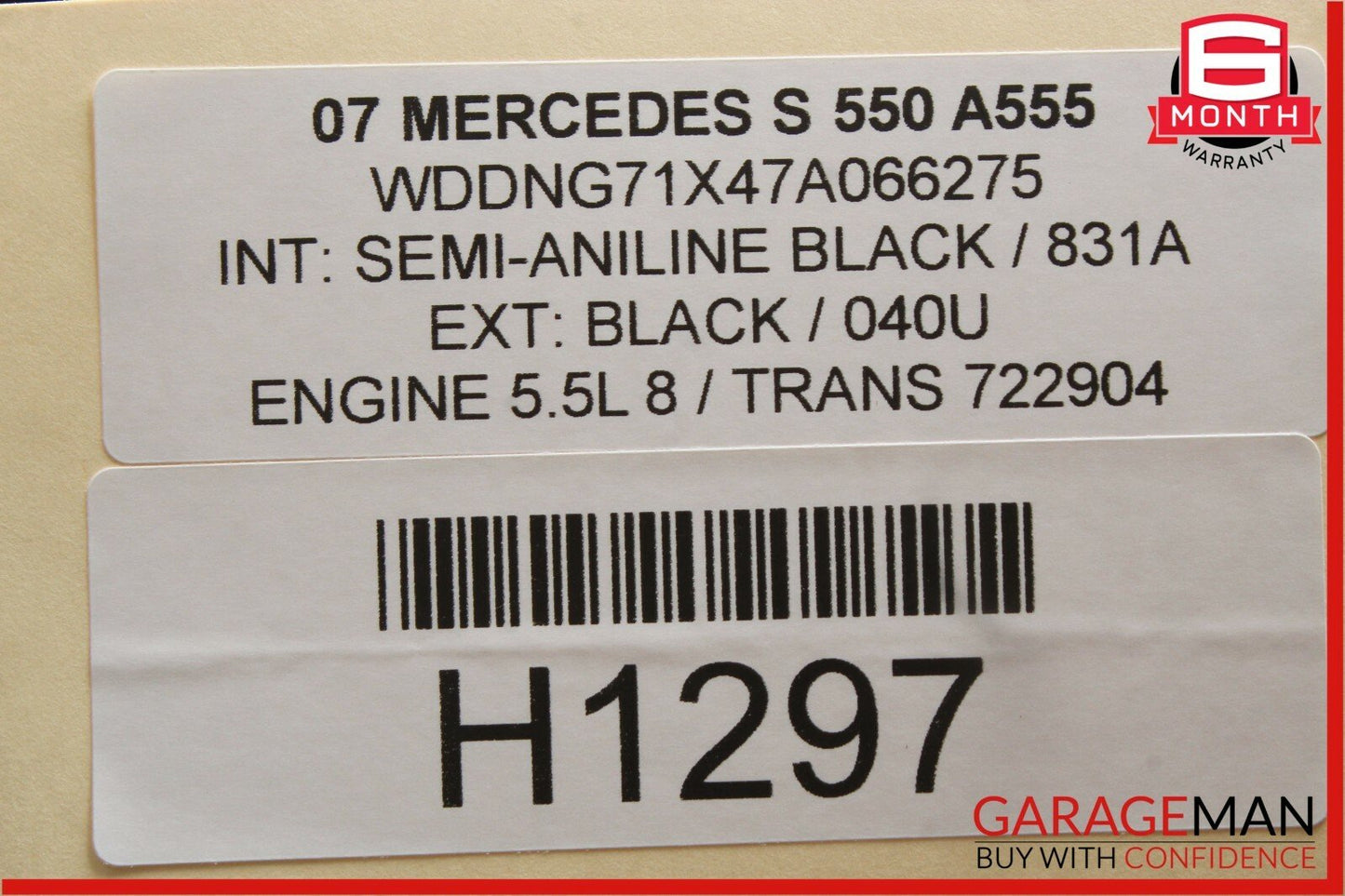 07-14 Mercedes W221 S550 CL600 Electronic Parking Button Switch Control Module