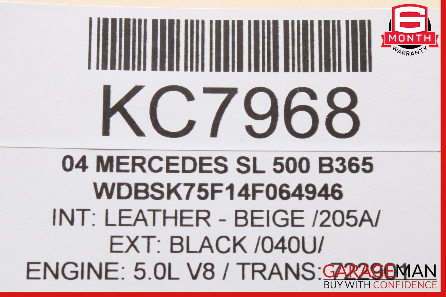 03-08 Mercedes R230 SL500 Speedometer Odometer Instrument Cluster Gauge OEM