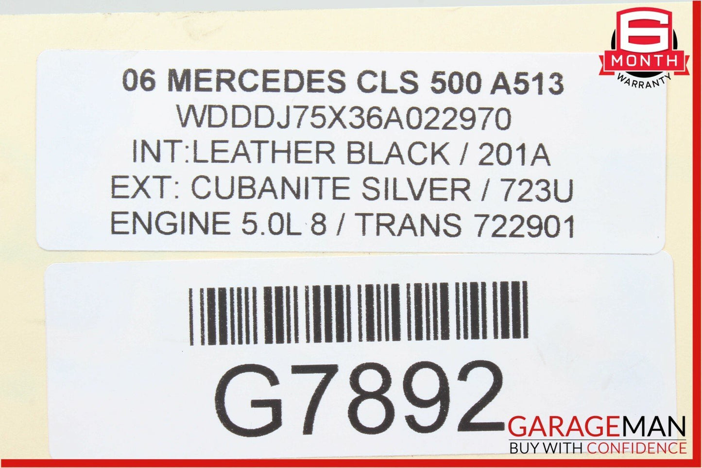 06-11 Mercedes W219 CLS500 Rear Bumper Reinforcement Impact Rebar Crash Bar