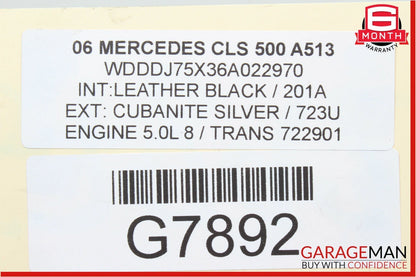 06-11 Mercedes W219 CLS500 Rear Bumper Reinforcement Impact Rebar Crash Bar