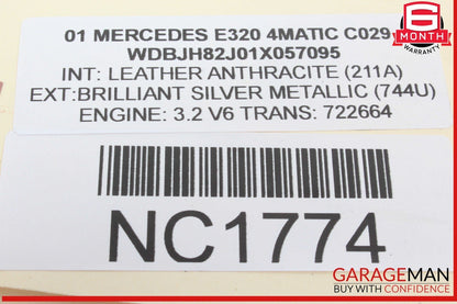 00-02 Mercedes W210 E320 4MATIC Rear Right Side Outer Tail Light Lamp OEM