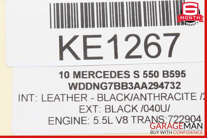 07-10 Mercedes W221 S550 Driver Steering Wheel w/Paddle Shifters Designo Wood