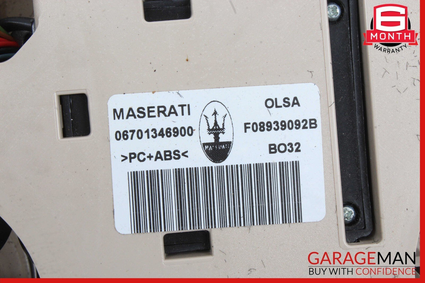 2019 Maserati Ghibli Interior Dome Light Cover OEM