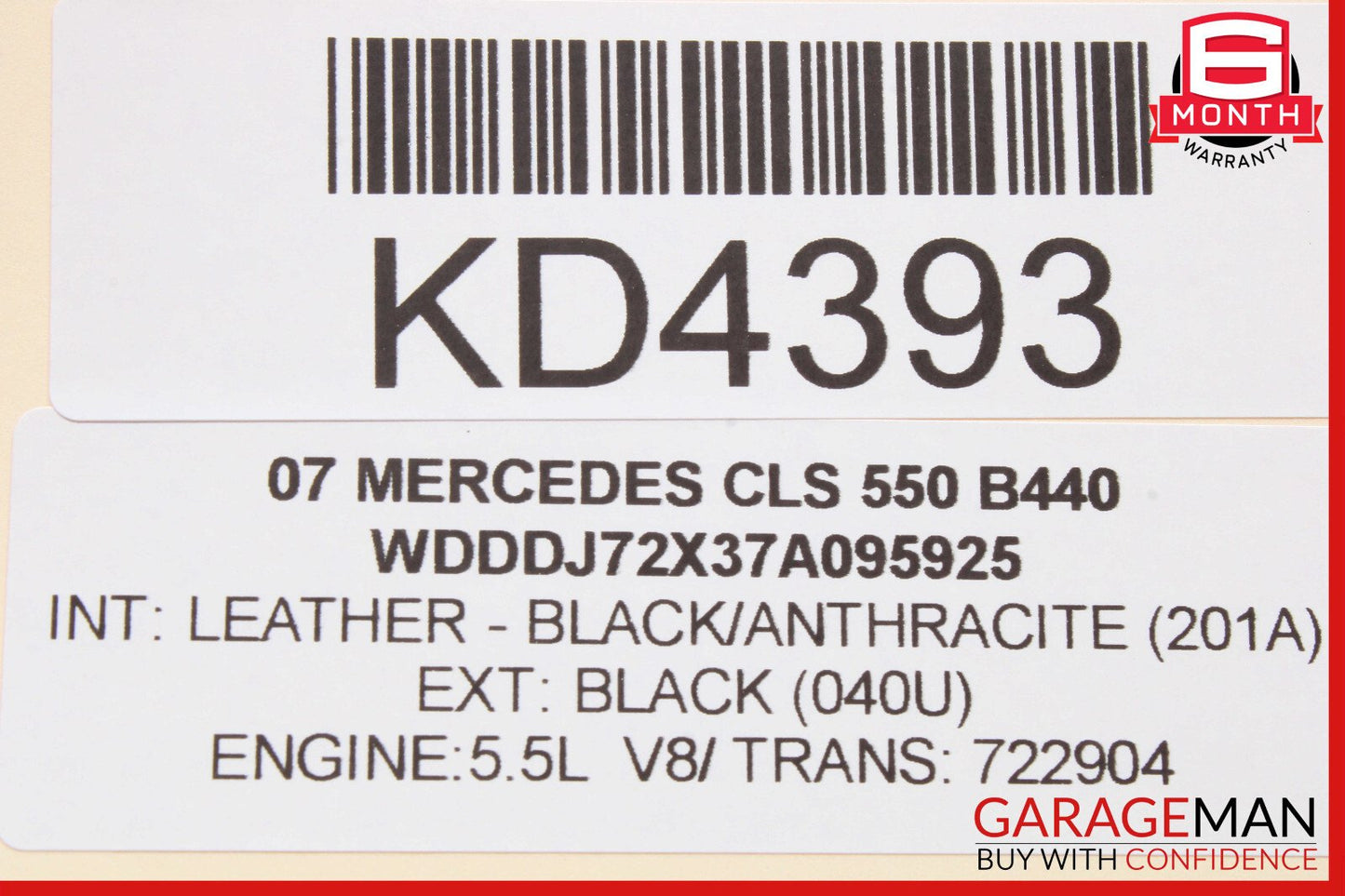 06-08 Mercedes W219 CLS550 Parktronic Control Module PDC 2195450332 OEM