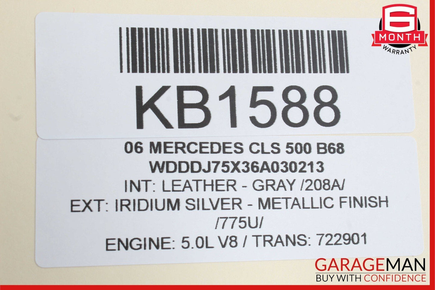06-11 Mercedes W219 CLS500 CLS550 CLS63 AMG Rear Right Side Door Control Module