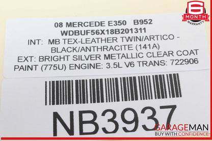 07-09 Mercedes W211 E350 Front Left Side Door Mirror Rear View OEM
