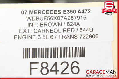 03-09 Mercedes W211 E350 Front Left Driver Side Door Control Module Unit OEM