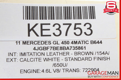 06-13 Mercedes GL450 GL350 ML550 Front Right Passenger Door Control Module Unit