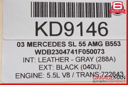 03-12 Mercedes R230 SL55 AMG SLR Front Left SAM Fuse Box Control Module OEM