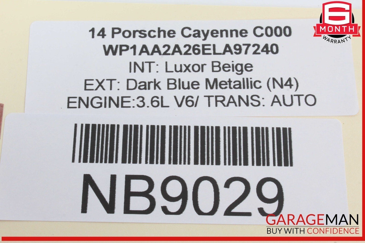 11-18 Porsche Cayenne 958 Front Overhead Dome Light Lamp OEM