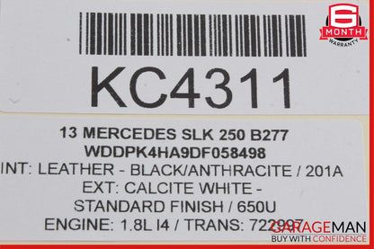 10-20 Mercedes R172 SLK250 Front Left Window Regulator Motor 2078200542 OEM