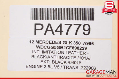 10-12 Mercedes X204 GLK350 3.5L M272 Engine Motor Block Assembly 140k