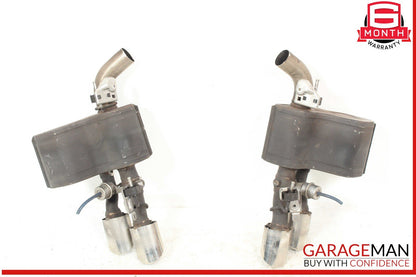 14-17 Maserati Quattroporte SQ4 Rear Right & Left Exhaust Muffler Dual Tip OEM