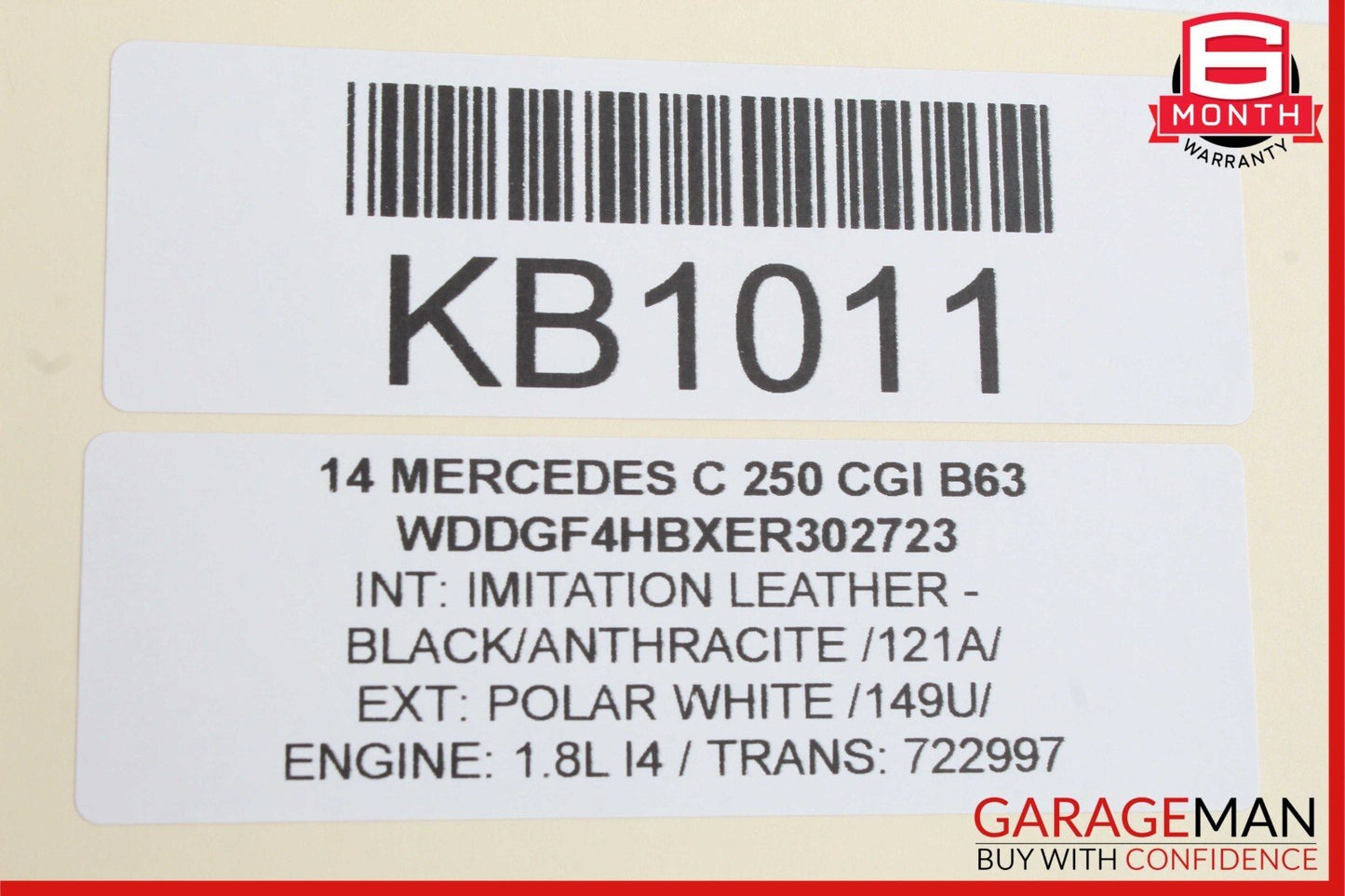 08-17 Mercedes W204 C250 C300 C350 Trunk Lid Latch Lock Actuator OEM