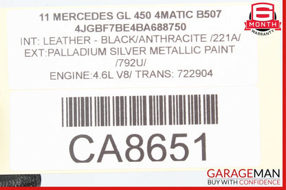 06-13 Mercedes X164 GL350 GL450 ML320 Rear Left Side Window Regulator Motor OEM