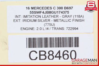 15-18 Mercedes W205 C300 2.0L DENSO Engine Starter Motor 2749062100 OEM