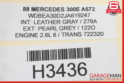 85-93 Mercedes W124 300E 400E Rear Right / Left Side Upper Control Arm