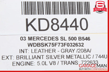 03-12 Mercedes R230 SL500 SL55 AMG Front Left SAM Fuse Box Control Module OEM