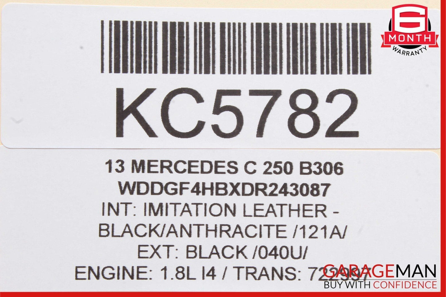 08-16 Mercedes C350 E400 GLK350 C250 Rear Left Door Window Regulator Motor Unit