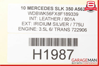05-11 Mercedes R171 SLK350 Front Right Side Door Lock Latch Actuator
