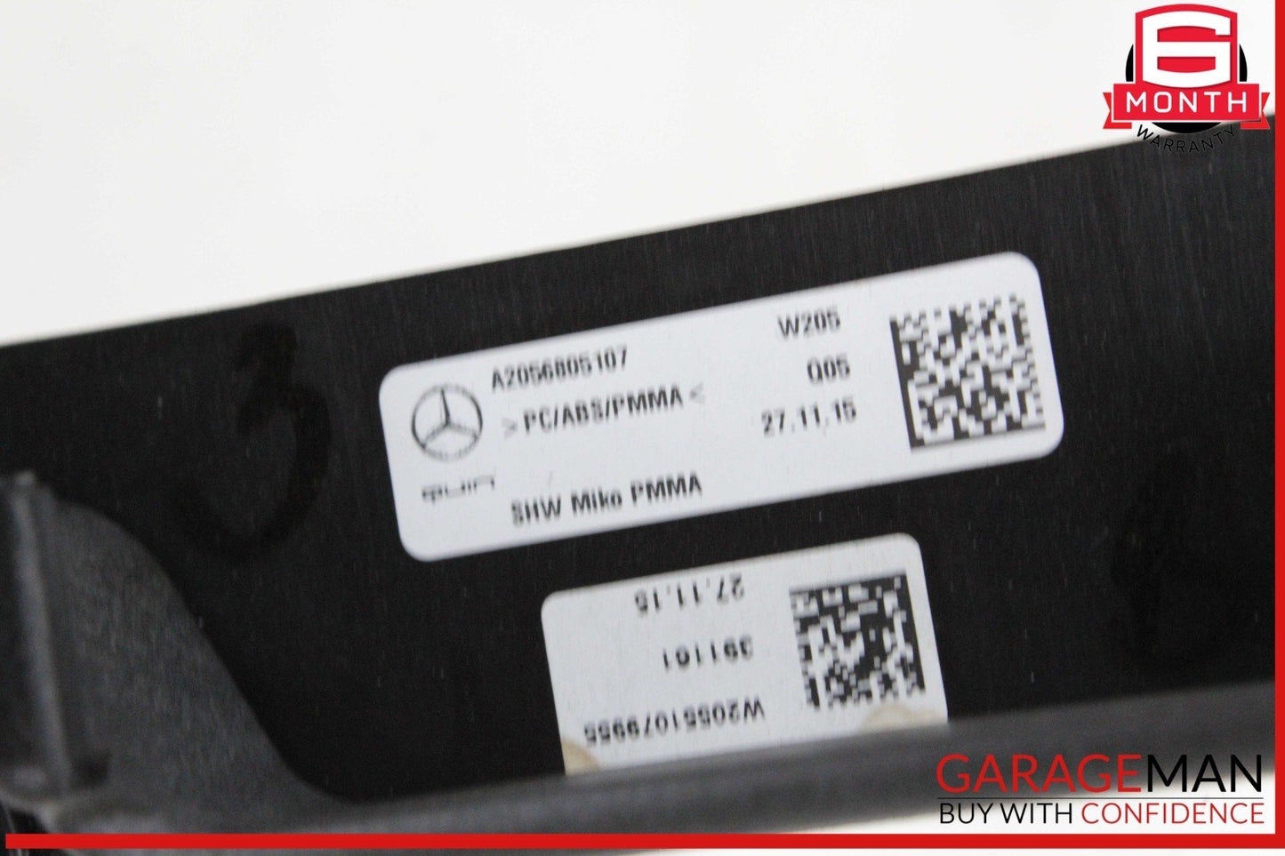 15-18 Mercedes W205 C300 C350e C400 Center Console Trim Bezel w/ Air Vent OEM