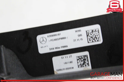 15-18 Mercedes W205 C300 C350e C400 Center Console Trim Bezel w/ Air Vent OEM
