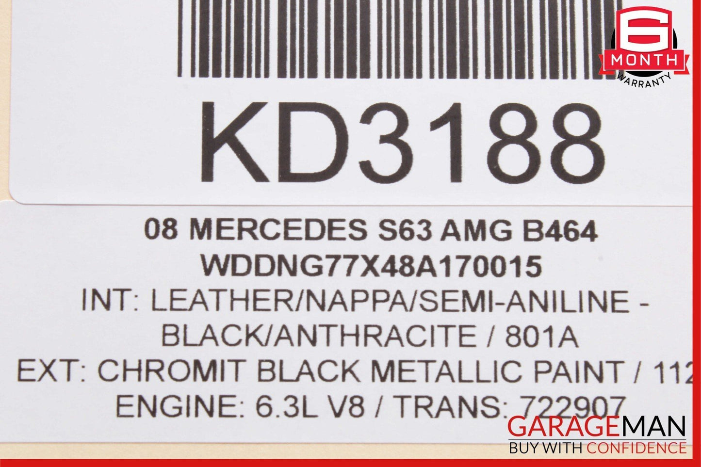 07-13 Mercedes W221 S550 S600 Front Right Keyless Go Exterior Door Handle Black
