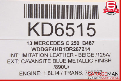 12-15 Mercedes W204 C250 SLK250 1.8L Engine Valve Cylinder Head Cover