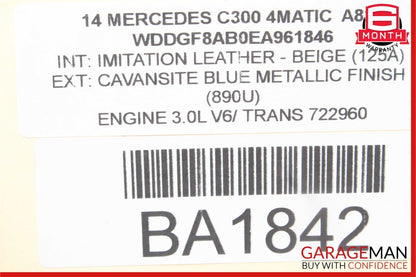 12-15 Mercedes C300 C350 GLK350 Bosch Engine Starter Motor Unit