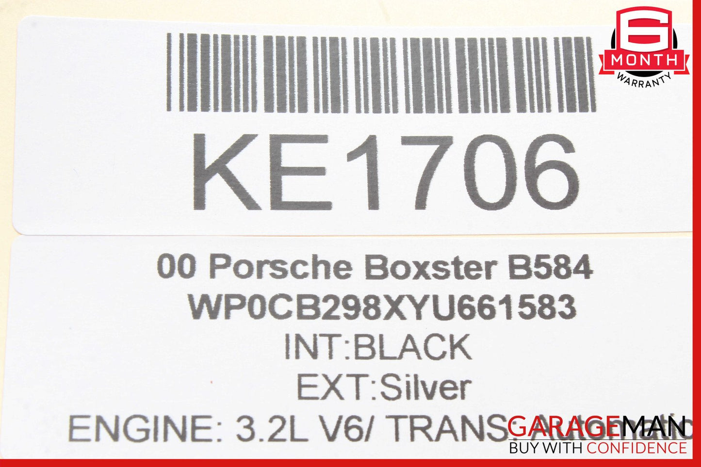 97-05 Porsche Boxster Carrera 996 Rear Left or Right Lower Control Arm Track