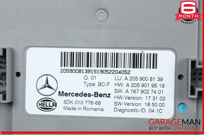 15-21 Mercedes W205 C300 Front SAM Module Control Unit Signal Acquisition OEM