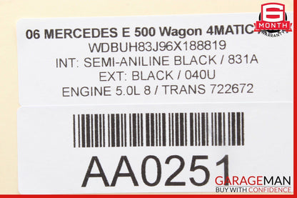 06-11 Mercedes W211 E500 CLS500 Rear AC Climate Control Switch OEM