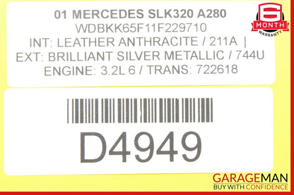 97-04 Mercedes R170 SLK230 Front Right Passenger Side Dash A/C AC Air Vent Trim