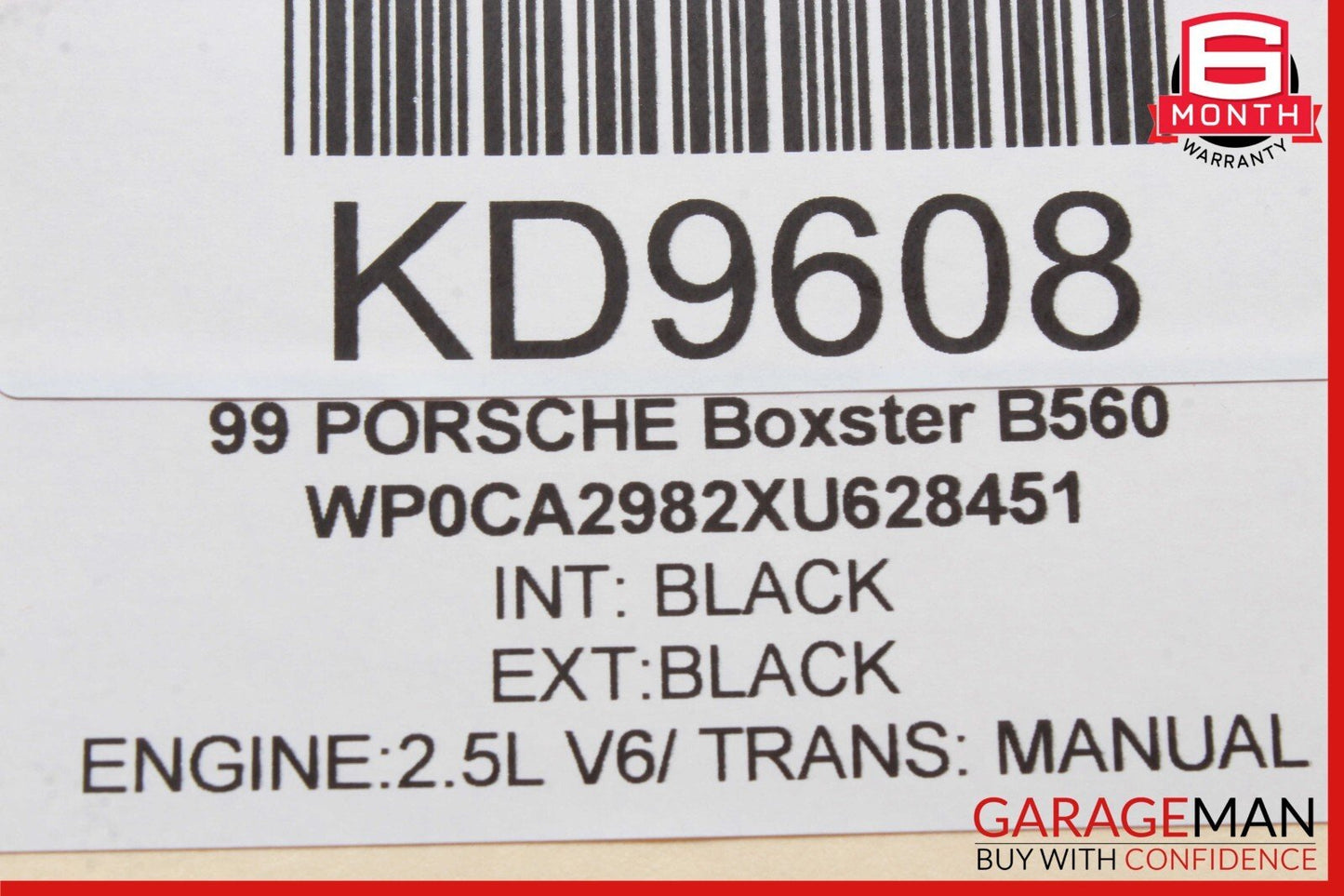 97-05 Porsche Boxster 986 Carrera 911 996 Front Right Side Door Air Bag Airbag