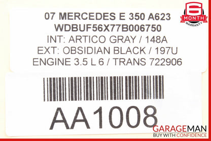 03-09 Mercedes W211 E320 E350 E550 Front Right Side Door Lock Latch Actuator OEM