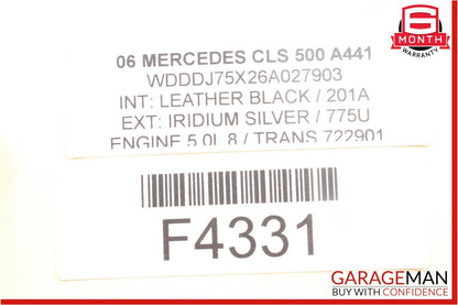06-11 Mercedes CLS500 CLS55 AMG Rear Left Driver Side Door Control Module Unit