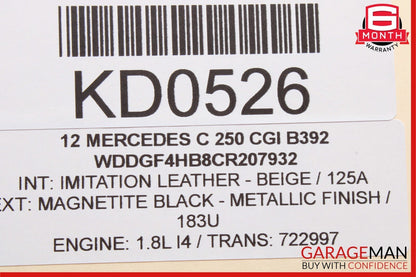 12-16 Mercedes W204 C250 SLK250 SLK350 Transmission Oil Cooler Radiator OEM