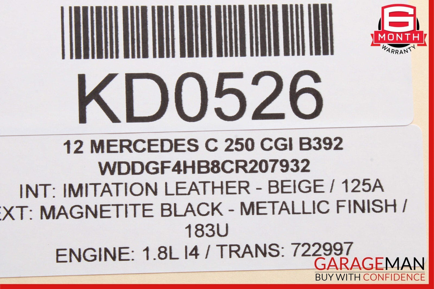 12-16 Mercedes W204 C250 SLK250 SLK350 Transmission Oil Cooler Radiator OEM