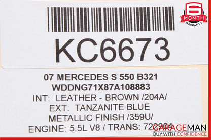 07-10 Mercedes CL600 S550 CL550 Keyless Go Control Module 2218708086 OEM