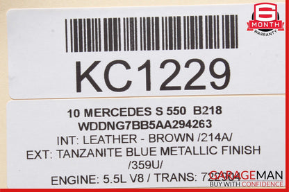 10-13 Mercedes S350 S550 S400 Rear Sam Fuse Box Relay Control Module Assembly