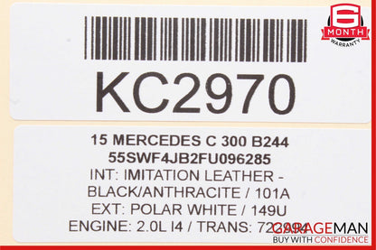 15-18 Mercedes W205 C300 C400 Media Center Dashboard Hazard Control Switch OEM